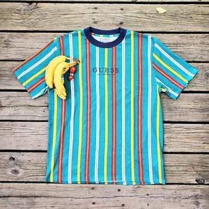 Guess Jeans Los Angeles Originals Striped funky t